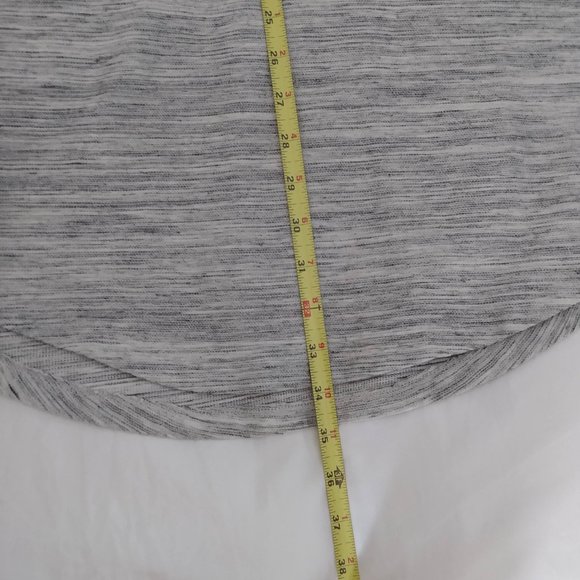 Gap gray/white veragated striped back zip tunic dress, size M - Picture 9 of 11